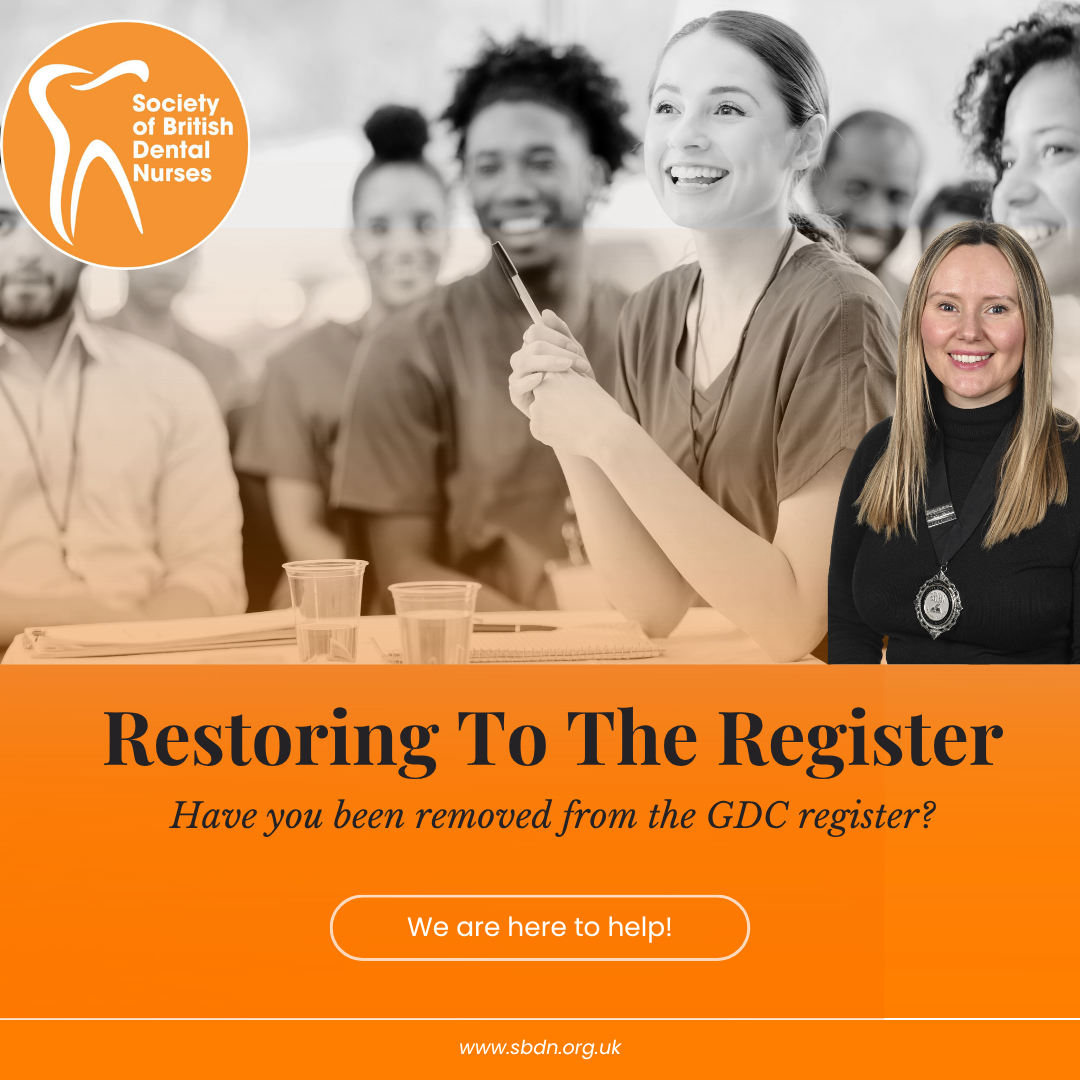 Gdc Register Supporting Dental Nurses Restoring to The GDC Register – SBDN